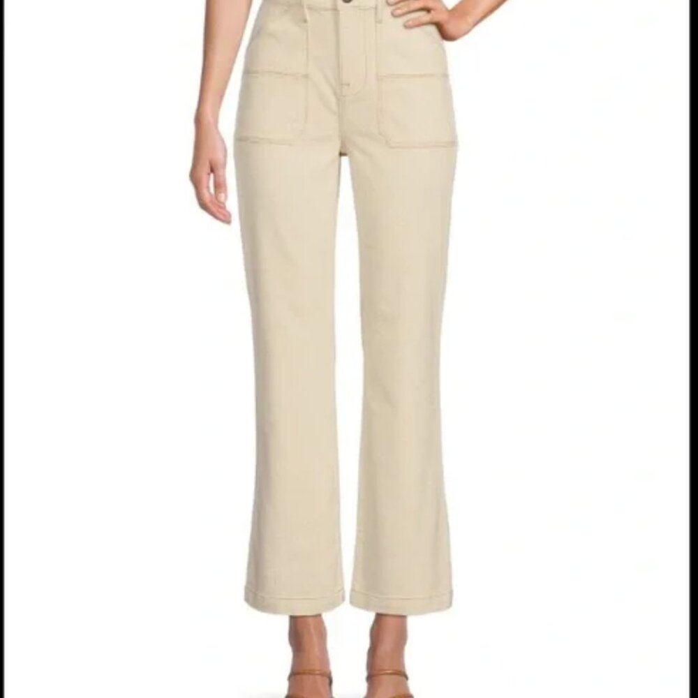 ANTONIO MELANI | Cream Flare Jeans | Cropped